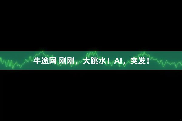 牛途网 刚刚，大跳水！AI，突发！